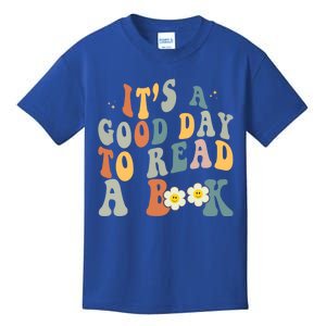 Its A Good Day To Read Books Bookish Groovy Reader Reading Gift Kids T-Shirt