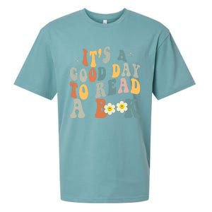 Its A Good Day To Read Books Bookish Groovy Reader Reading Gift Sueded Cloud Jersey T-Shirt