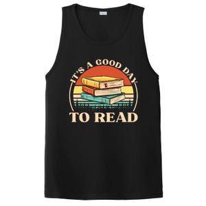 It's A Good Day To Read Tee Retro Book Lover Gift PosiCharge Competitor Tank