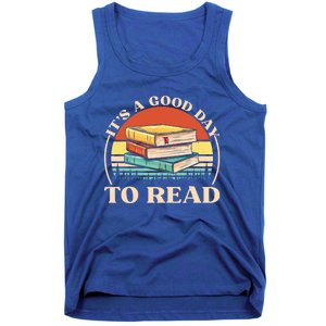 It's A Good Day To Read Tee Retro Book Lover Gift Tank Top