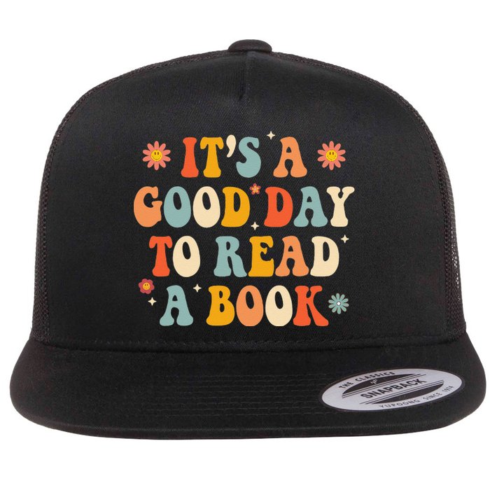 It’s a Good Day to Read a Book Lovers Library Reading  Flat Bill Trucker Hat