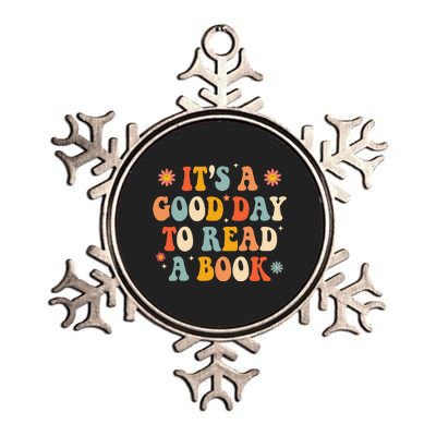 It’s a Good Day to Read a Book Lovers Library Reading  Metallic Star Ornament