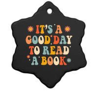 It’s a Good Day to Read a Book Lovers Library Reading  Ceramic Star Ornament