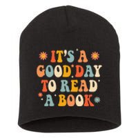 It’s a Good Day to Read a Book Lovers Library Reading  Short Acrylic Beanie