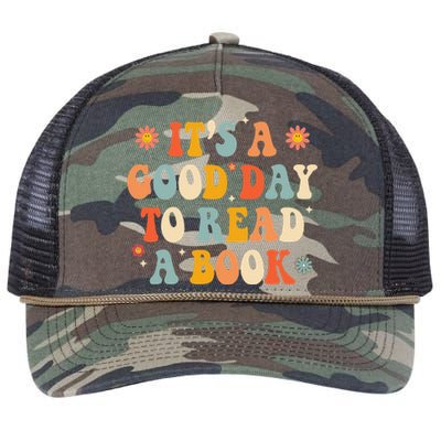 It’s a Good Day to Read a Book Lovers Library Reading  Retro Rope Trucker Hat Cap