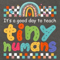 It's A Good Day To Teach Tiny Humans Teacher Teaching School Cotton Canvas Backpack