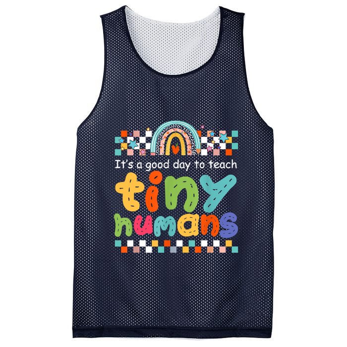 It's A Good Day To Teach Tiny Humans Teacher Teaching School Mesh Reversible Basketball Jersey Tank