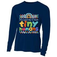 It's A Good Day To Teach Tiny Humans Teacher Teaching School Cooling Performance Long Sleeve Crew