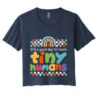It's A Good Day To Teach Tiny Humans Teacher Teaching School Crop Top