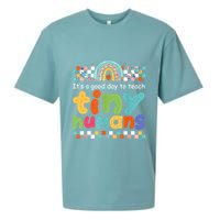 It's A Good Day To Teach Tiny Humans Teacher Teaching School Sueded Cloud Jersey T-Shirt