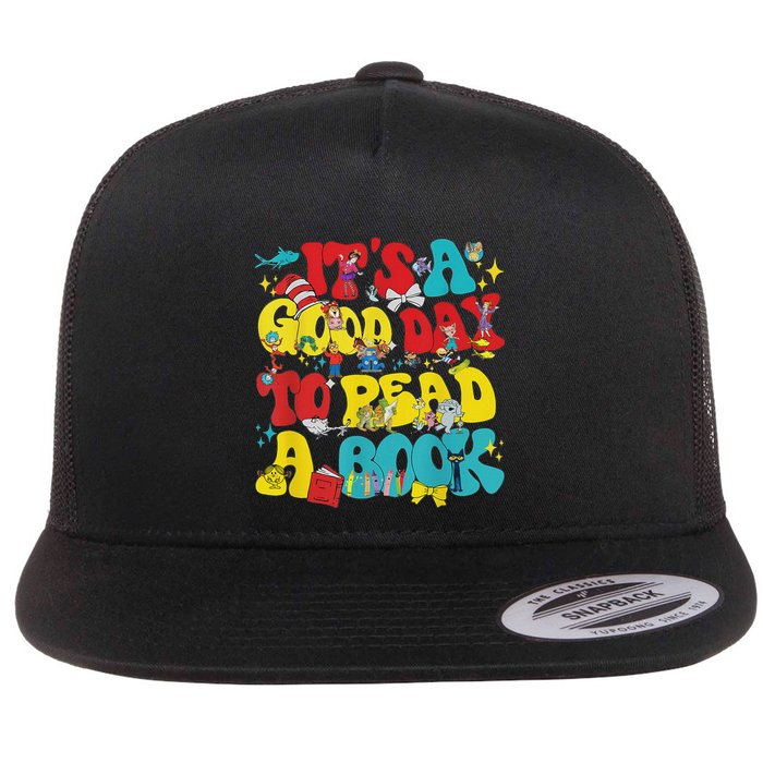 Its A Good Day To Read Book Across America Flat Bill Trucker Hat