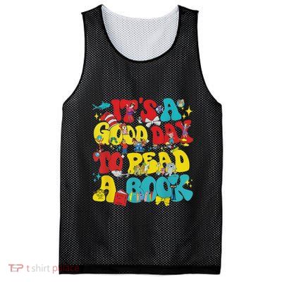 Its A Good Day To Read Book Across America Mesh Reversible Basketball Jersey Tank