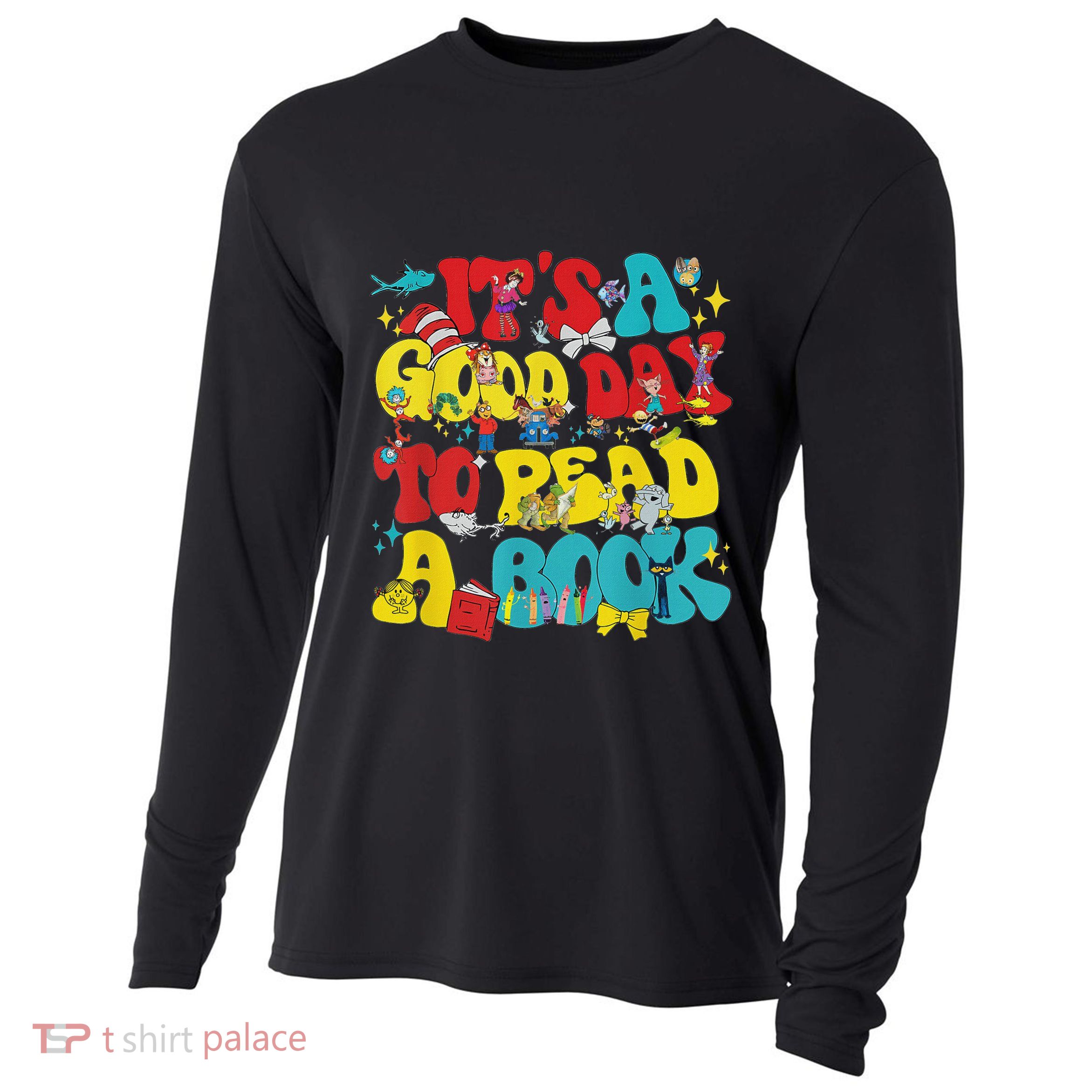 Its A Good Day To Read Book Across America Cooling Performance Long Sleeve Crew