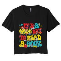 Its A Good Day To Read Book Across America Women's Crop Top Tee