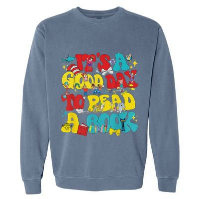 Its A Good Day To Read Book Across America Garment-Dyed Sweatshirt