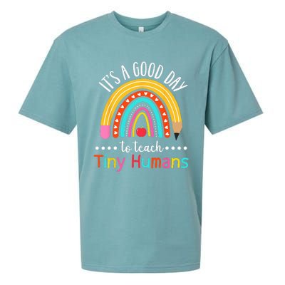 Its A Good Day To Teach Tiny Humans Funny Teacher Teaching Sueded Cloud Jersey T-Shirt