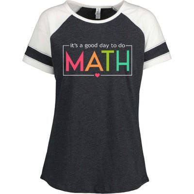 Its A Good Day To Do Math Test Day Enza Ladies Jersey Colorblock Tee