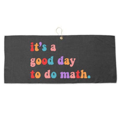 It's A Good Day To Do Math Large Microfiber Waffle Golf Towel