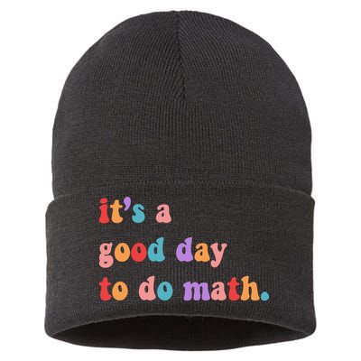 It's A Good Day To Do Math Sustainable Knit Beanie
