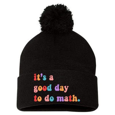 It's A Good Day To Do Math Pom Pom 12in Knit Beanie