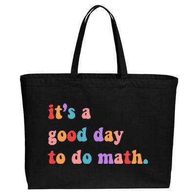 It's A Good Day To Do Math Cotton Canvas Jumbo Tote