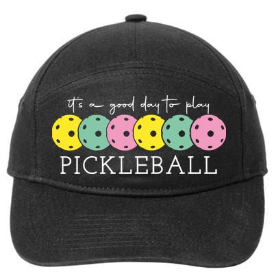 Its A Good Day To Play Pickleball Sport Pickleball 7-Panel Snapback Hat