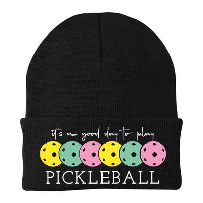 Its A Good Day To Play Pickleball Sport Pickleball Beanie