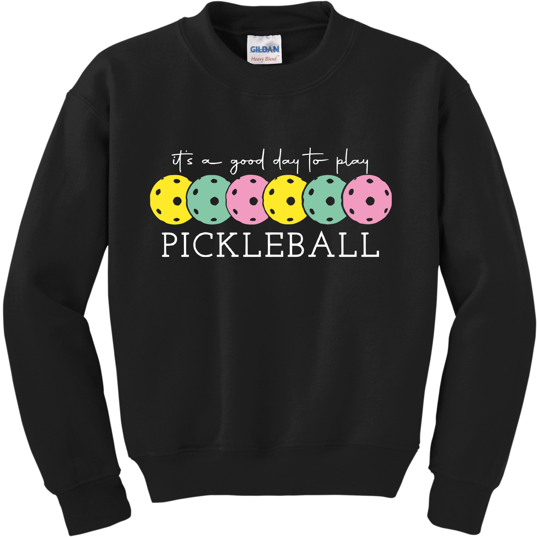 Its A Good Day To Play Pickleball Sport Pickleball Kids Sweatshirt