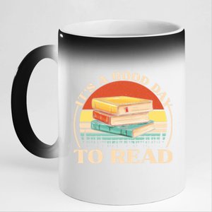 It's A Good Day To Read Tee Retro Book Lover Gift 11oz Black Color Changing Mug