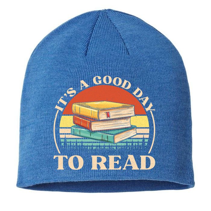 It's A Good Day To Read Tee Retro Book Lover Gift Sustainable Beanie