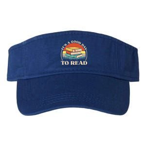 It's A Good Day To Read Tee Retro Book Lover Gift Valucap Bio-Washed Visor