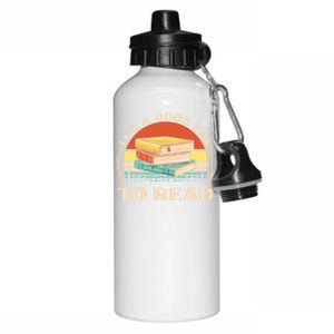 It's A Good Day To Read Tee Retro Book Lover Gift Aluminum Water Bottle