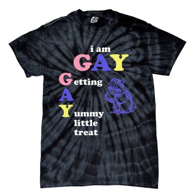 I Am Gay Getting A Yummy Little Treat Apparel Tie-Dye T-Shirt