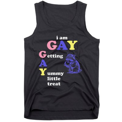 I Am Gay Getting A Yummy Little Treat Apparel Tank Top