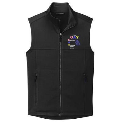 I Am Gay Getting A Yummy Little Treat Apparel Collective Smooth Fleece Vest