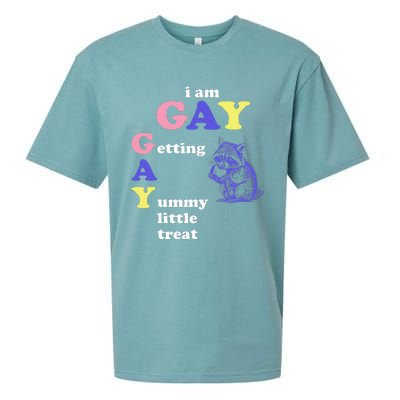 I Am Gay Getting A Yummy Little Treat Apparel Sueded Cloud Jersey T-Shirt