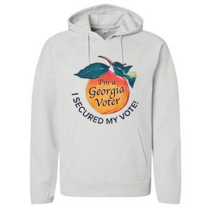 IM A Georgia Voter I Secured My Vote For Kamala Harris Performance Fleece Hoodie