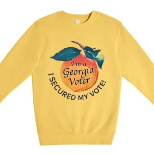 IM A Georgia Voter I Secured My Vote For Kamala Harris Premium Crewneck Sweatshirt