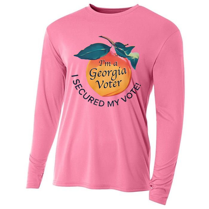 IM A Georgia Voter I Secured My Vote For Kamala Harris Cooling Performance Long Sleeve Crew