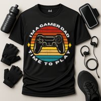 I'm A Gamer Dad Time To Play, Funny Gamer, Funny Dad Cooling Performance Crew T-Shirt