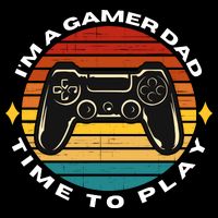 I'm A Gamer Dad Time To Play, Funny Gamer, Funny Dad Cooling Performance Crew T-Shirt