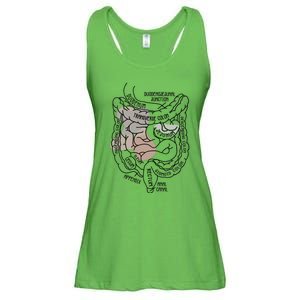 Intestines Anatomy Gastroenterologist Endoscopy Nurse Squad Ladies Essential Flowy Tank