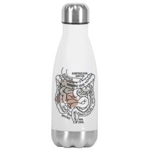 Intestines Anatomy Gastroenterologist Endoscopy Nurse Squad Stainless Steel Insulated Water Bottle