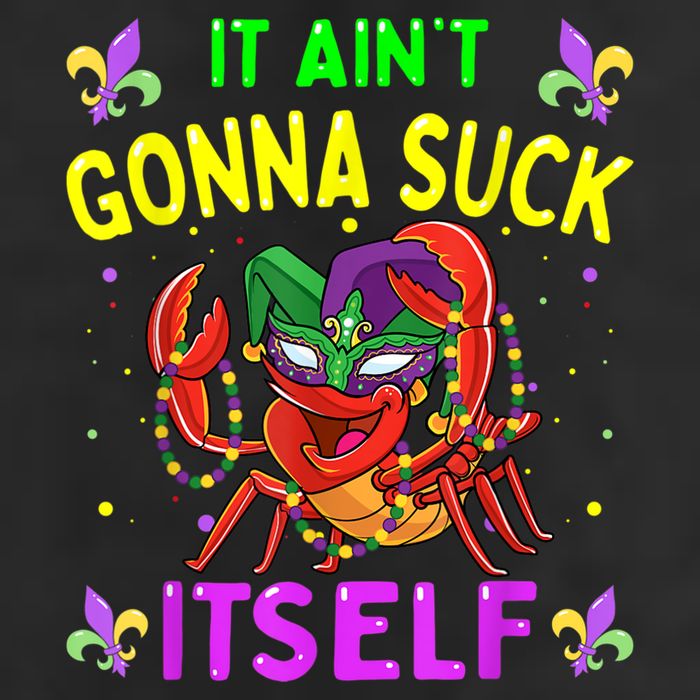 It Aint Gonna Suck Itself Crawfish Funny Mardi Gras Golf Towel