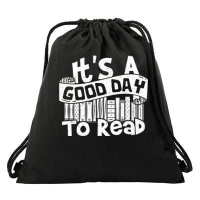 Its A Good Day To Read Drawstring Bag