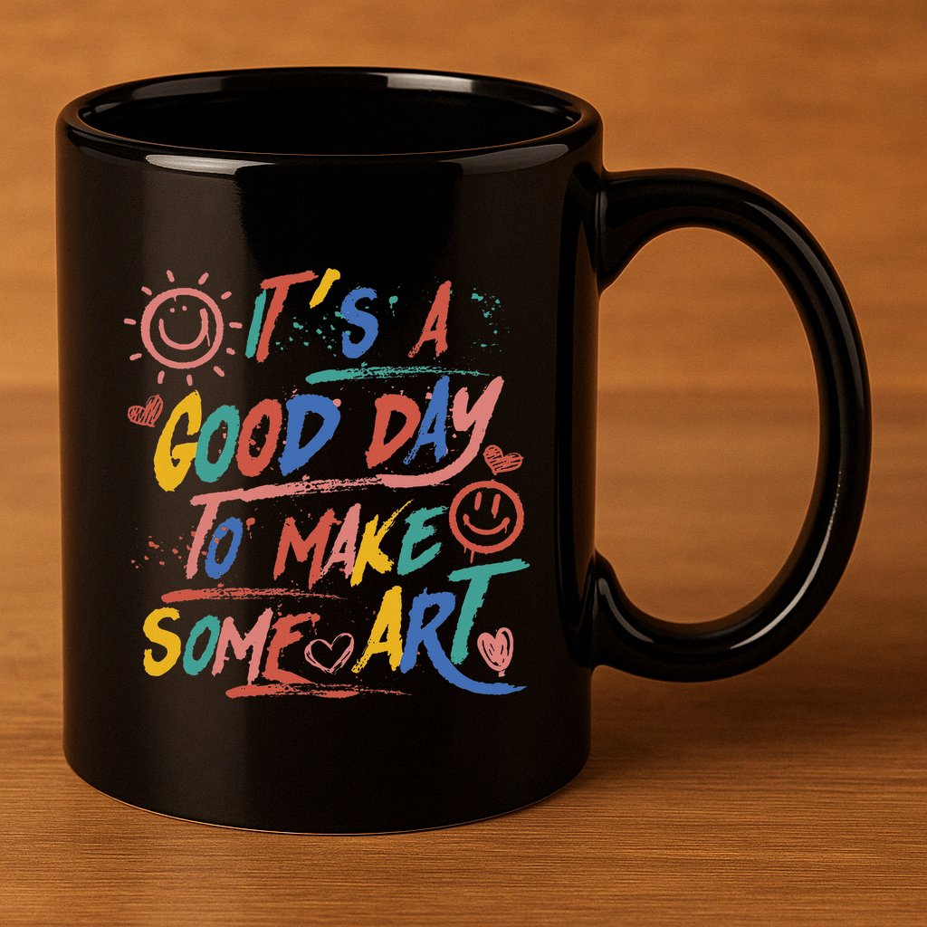 ItS A Good Day To Make Some Art Artist Teacher 11oz C Handle Ceramic Mug