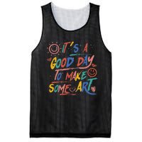 ItS A Good Day To Make Some Art Artist Teacher Mesh Reversible Basketball Jersey Tank