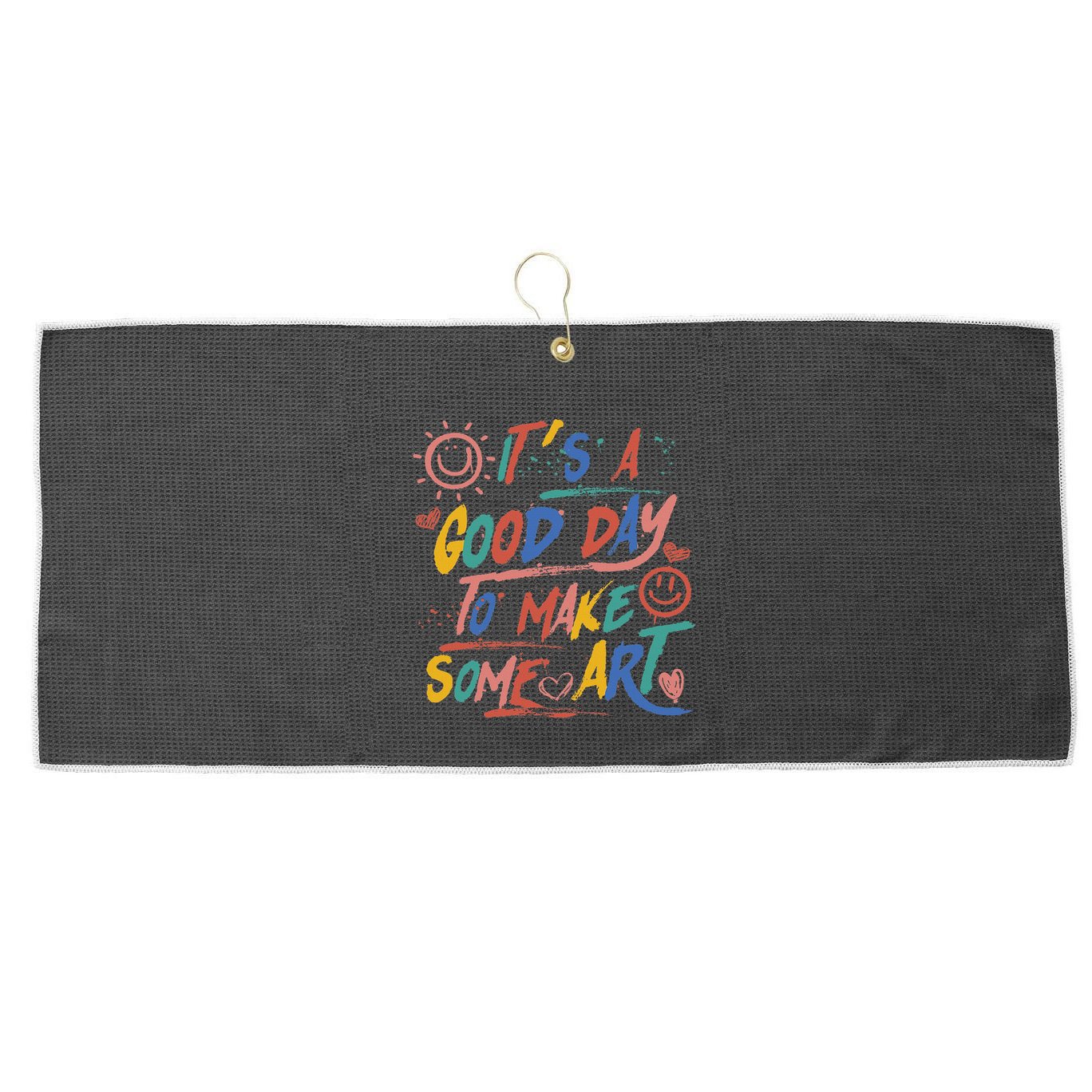 ItS A Good Day To Make Some Art Artist Teacher Large Microfiber Waffle Golf Towel