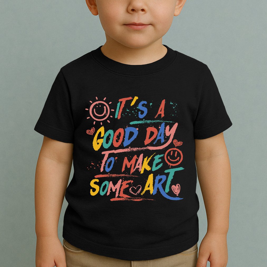 ItS A Good Day To Make Some Art Artist Teacher Toddler T-Shirt