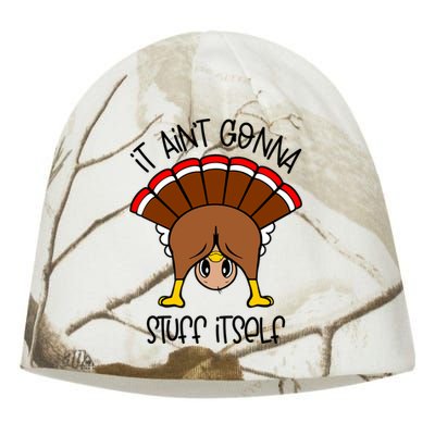 It Aint Gonna Stuff Itself Funny Thanksgiving Turkey Cute Gift Kati - Camo Knit Beanie